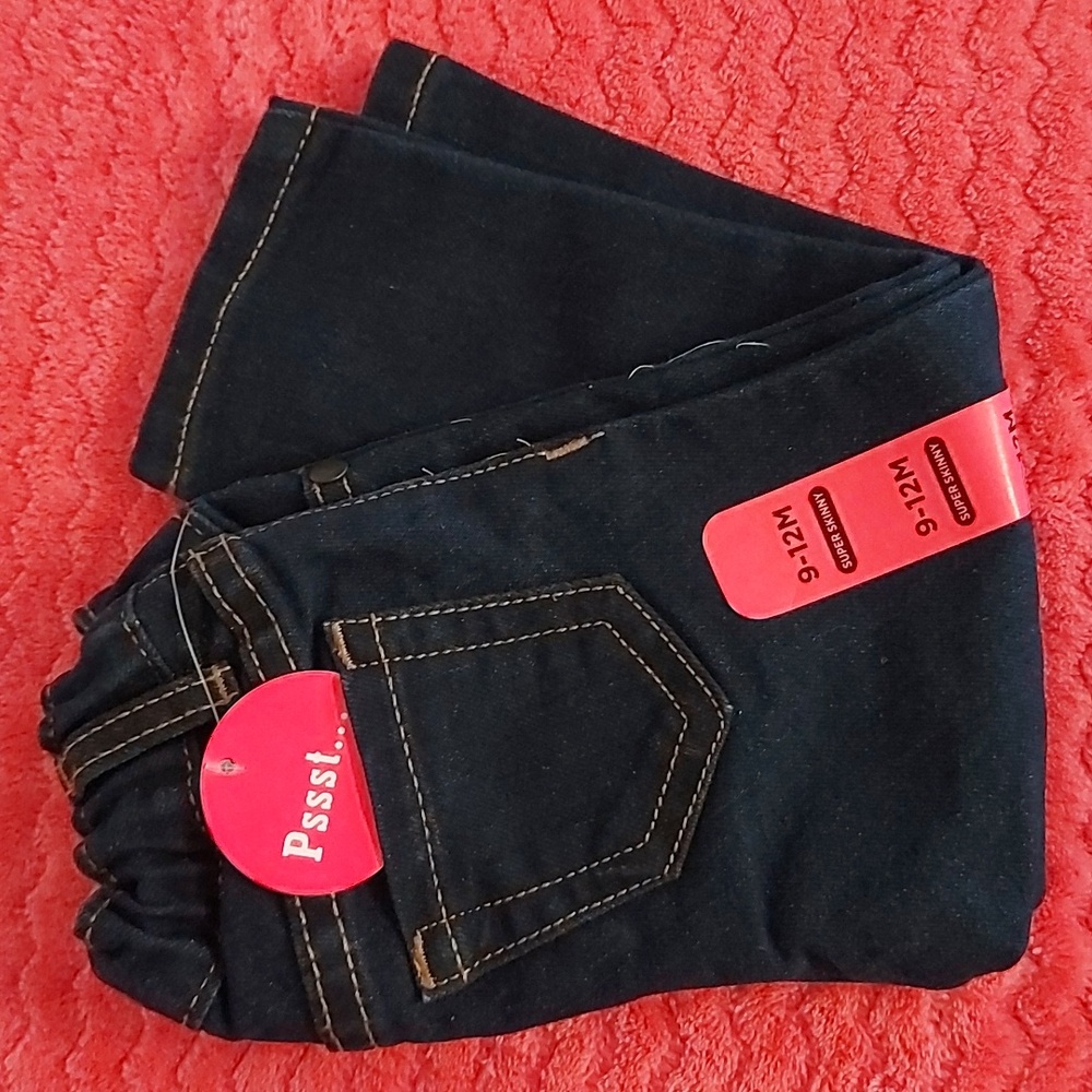 NWT 'The Children's Place' Super Skinny 9-12 MO denim jeans